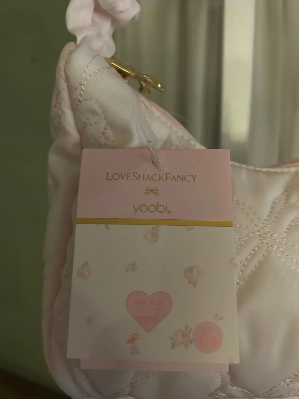 LoveShackFancy Shoulder Bag in soft Pink
